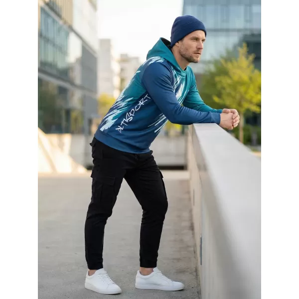  Hochwertiges Funktions-Sweatshirt für Herren ALTISPORT VOJ/ALM006MI01 KEROSIN/BLAU 