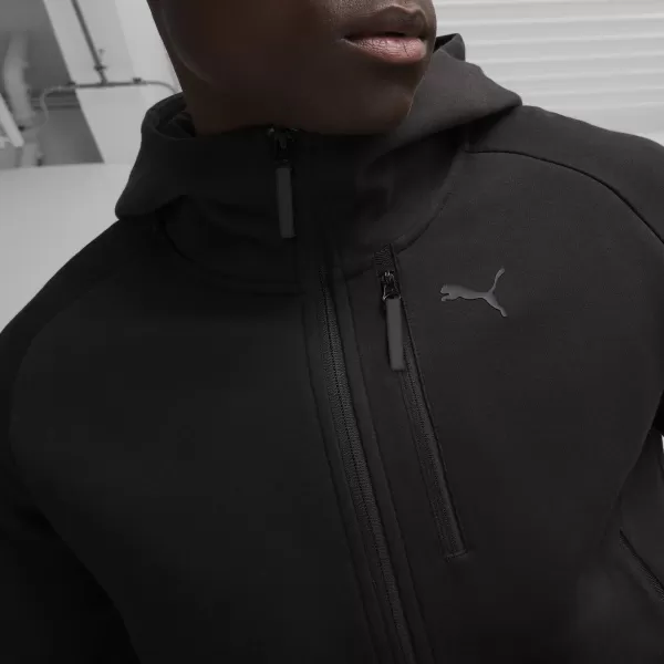  Herren-Sweatshirt PUMA TECH FULL-ZIP HOODIE 624385-01 SCHWARZ 