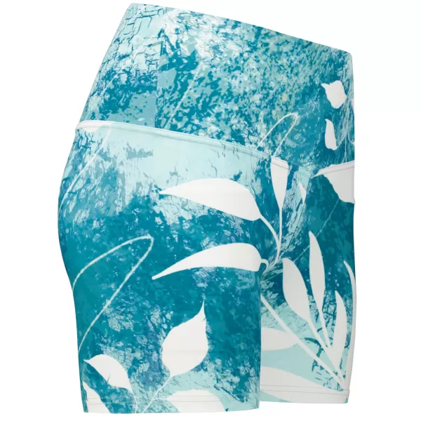  Kurze Premium-Leggings für Damen ALTISPORT VOJ/ALW020LEG03 BLAU 