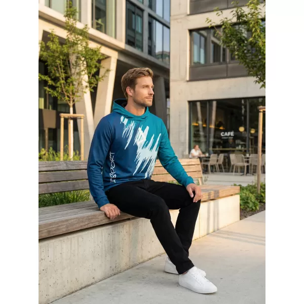  Hochwertiges Funktions-Sweatshirt für Herren ALTISPORT VOJ/ALM006MI01 KEROSIN/BLAU 