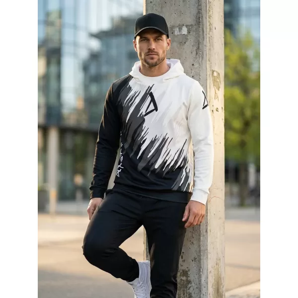  Hochwertiges Funktions-Sweatshirt für Herren ALTISPORT VOJ/ALM006MI01 SCHWARZ UND WEIß 