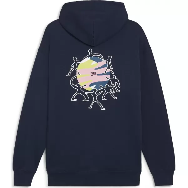  Herren-Sweatshirt PUMA DOWNTOWN GRAPHIC HOODIE 624361-14 BLAU 