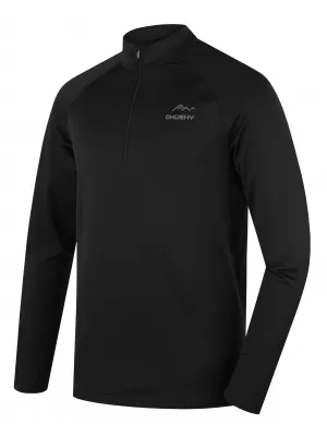 Herren-Thermoshirt HUSKY TROMI ZIP M SCHWARZ
