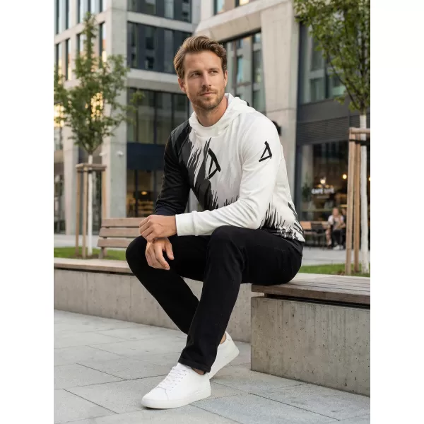  Hochwertiges Funktions-Sweatshirt für Herren ALTISPORT VOJ/ALM006MI01 SCHWARZ UND WEIß 