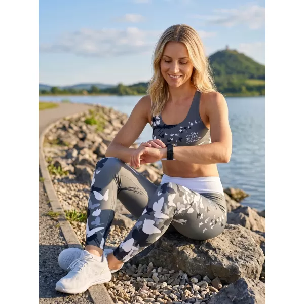  Premium-Sport-BH für Damen ALTISPORT VOJ/ALW022POD01 GRAU 