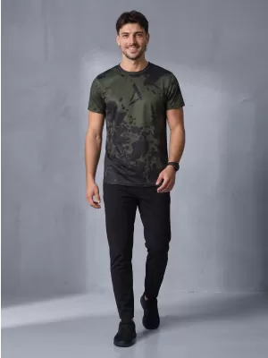 Herren Funktions-T-Shirt Premium Plus ALTISPORT VOJ/ALM012TR02 SCHWARZE ARMEE