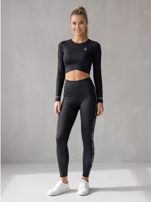Lange Premium-Leggings für Damen ALTISPORT VOJ/ALW021LEG01 SCHWARZ
