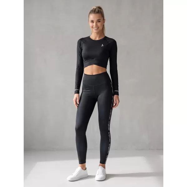  Lange Premium-Leggings für Damen ALTISPORT VOJ/ALW021LEG01 SCHWARZ 