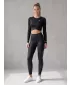 Lange Premium-Leggings für Damen ALTISPORT VOJ/ALW021LEG01 SCHWARZ