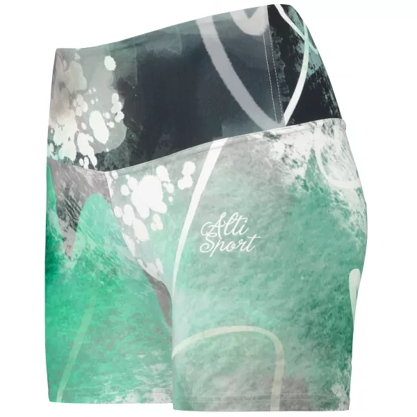  Kurze Premium-Leggings für Damen ALTISPORT VOJ/ALW017LEG03 TÜRKIS 