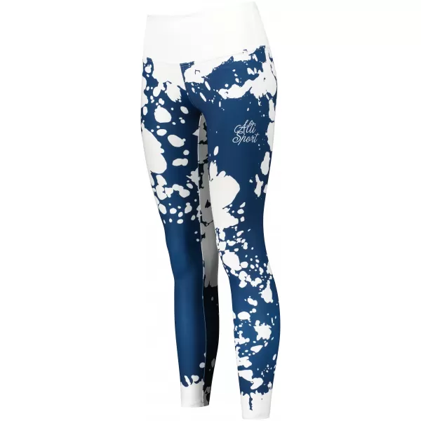  Lange Premium-Leggings für Damen ALTISPORT VOJ/ALW012LEG01 WEIß BLAU 