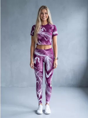 Lange Premium-Leggings für Damen ALTISPORT VOJ/ALW001LEG01 FUCHSIE