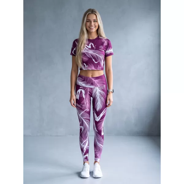  Lange Premium-Leggings für Damen ALTISPORT VOJ/ALW001LEG01 FUCHSIE 