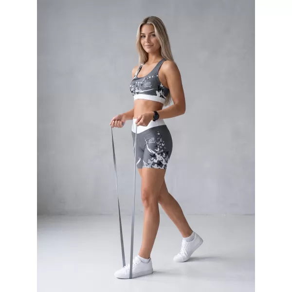  Kurze Premium-Leggings für Damen ALTISPORT VOJ/ALW022LEG03 GRAU 