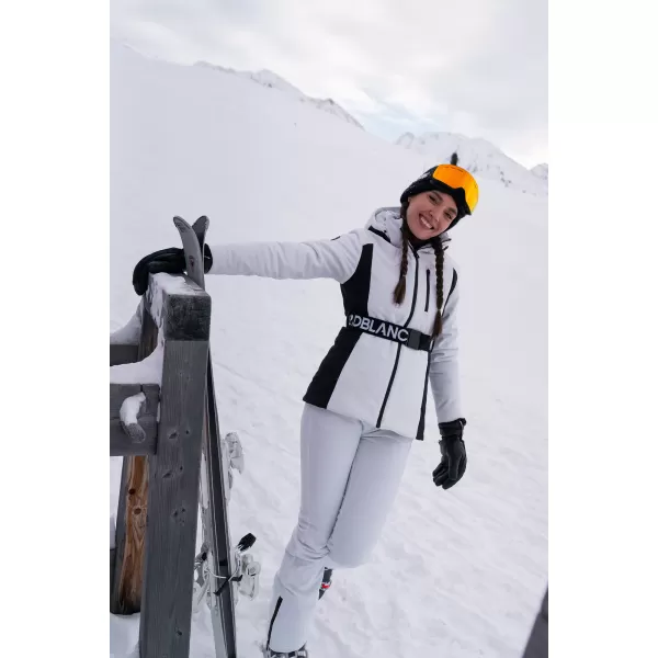  Softshell-Skijacke für Damen NORDBLANC APRES-SKI NBWJL7928 WEIß 