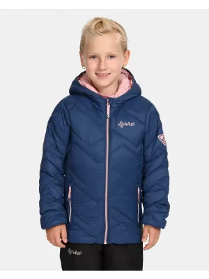 Isolierte Mädchenjacke KILPI REBEKI-JG UJ0115KI DUNKELBLAU