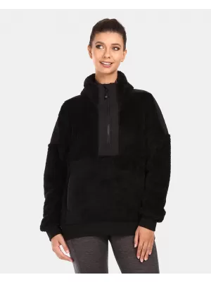 Warmes Damen-Sweatshirt KILPI LIVAE-W UL0214KI SCHWARZ