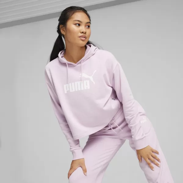  Damen-Sweatshirt PUMA ESS CROPPED LOGO HOODIE TR 586870-60 ROSA 