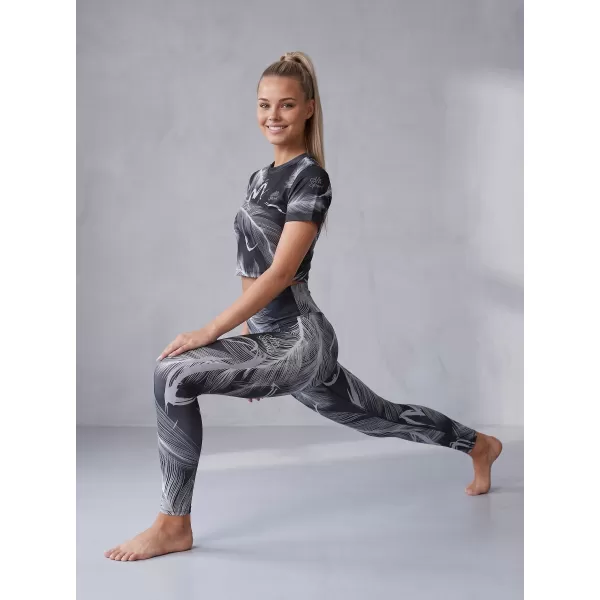  Lange Premium-Leggings für Damen ALTISPORT VOJ/ALW001LEG01 SCHWARZGRAU 