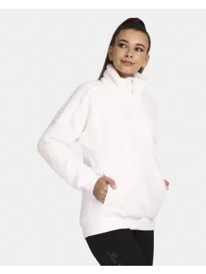 Warmes Damen-Sweatshirt KILPI LIVAE-W UL0214KI WEIß