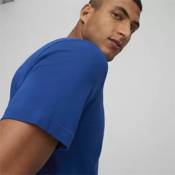  Herren-T-Shirt PUMA ESS LOGO TEE 586667-59 BLAU 
