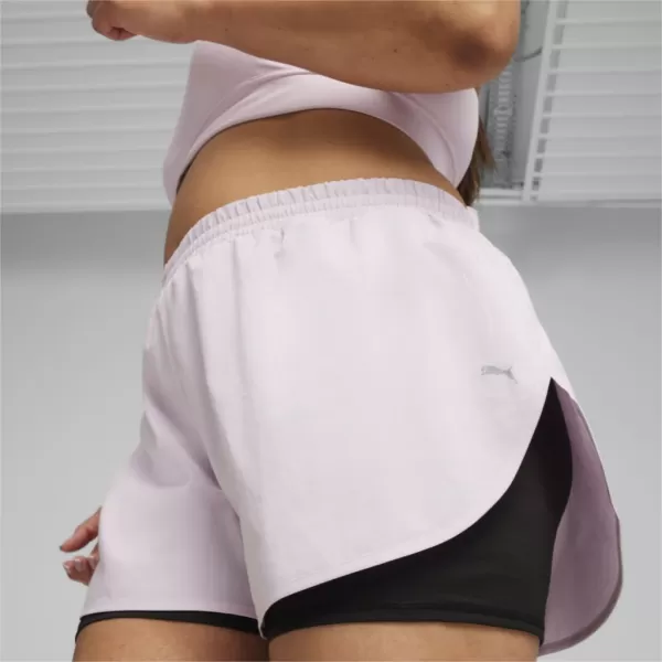  Damen-Shorts PUMA RUN FAV WOVEN 2IN1 SHORT W 523181-60 SCHWARZ 