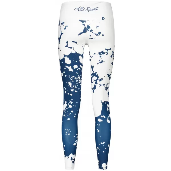  Lange Premium-Leggings für Damen ALTISPORT VOJ/ALW012LEG01 WEIß BLAU 