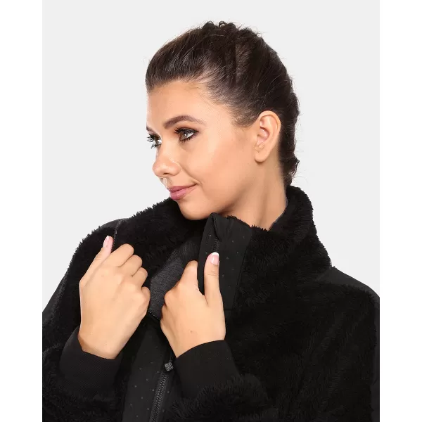  Warmes Damen-Sweatshirt KILPI LIVAE-W UL0214KI SCHWARZ 