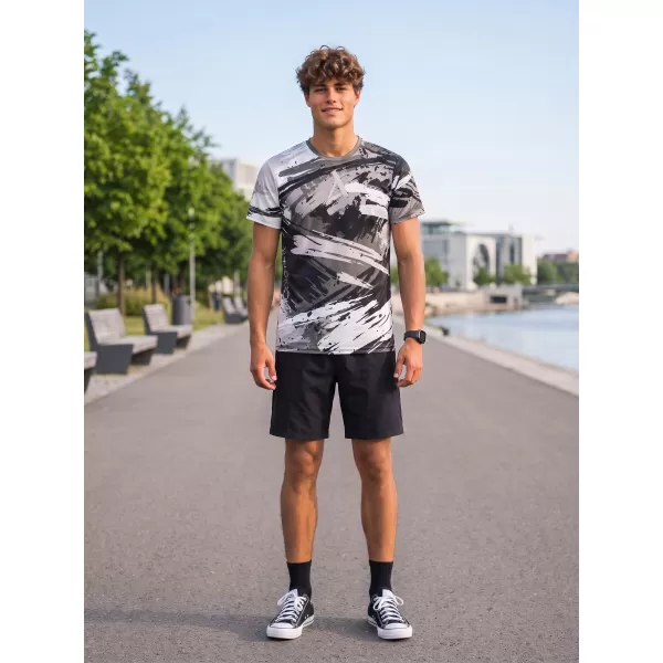  Hochwertiges Funktions-T-Shirt für Herren ALTISPORT VOJ/ALM014TR01 SCHWARZGRAU 