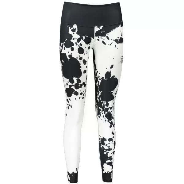  Lange Premium-Leggings für Damen ALTISPORT VOJ/ALW012LEG01 SCHWARZ-WEISS 