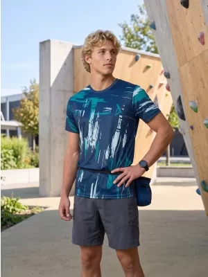 Hochwertiges Funktions-T-Shirt für Herren ALTISPORT VOJ/ALM010TR01 BLAU/SMARAGD