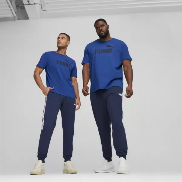 Herren-T-Shirt PUMA ESS LOGO TEE 586667-59 BLAU 