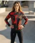 Hochwertiges Funktions-Sweatshirt für Damen ALTISPORT VOJ/ALW010MI01 SCHWARZ UND ROT