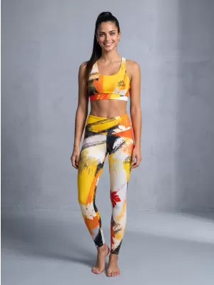 Lange Premium-Leggings für Damen ALTISPORT VOJ/ALW019LEG01 ORANGE