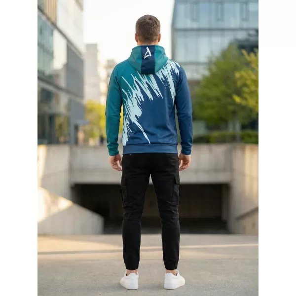  Hochwertiges Funktions-Sweatshirt für Herren ALTISPORT VOJ/ALM006MI01 KEROSIN/BLAU 