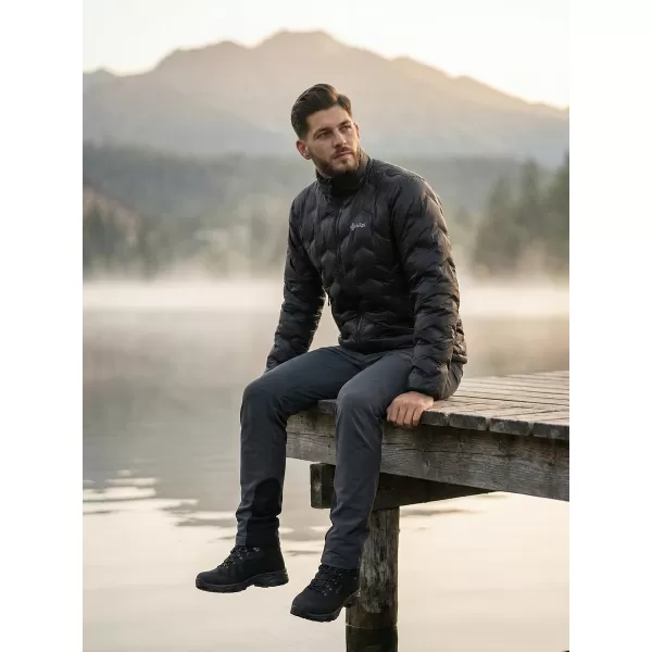  Isolierte Herrenjacke KILPI PAPILON-M UM0153KI SCHWARZ 