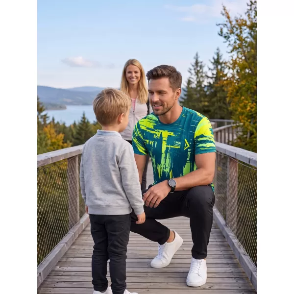  Hochwertiges Funktions-T-Shirt für Herren ALTISPORT VOJ/ALM010TR01 KEROSIN/GELB 