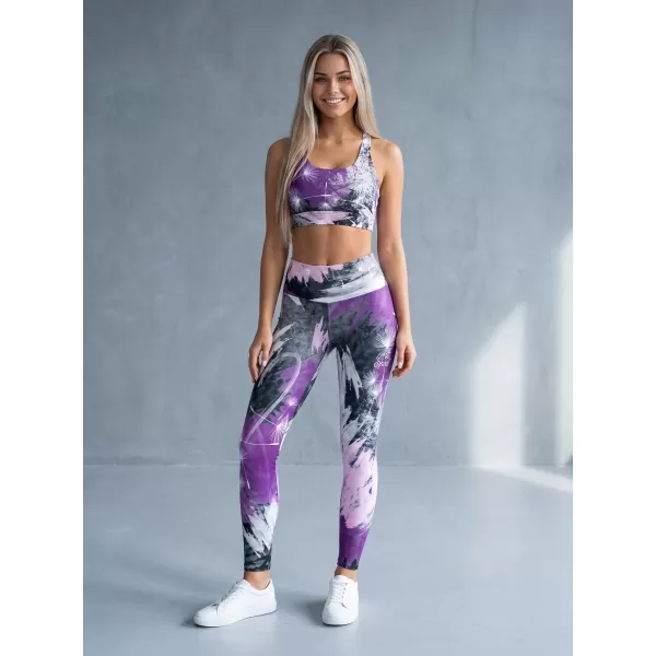  Lange Premium-Leggings für Damen ALTISPORT VOJ/ALW016LEG01 LILA 