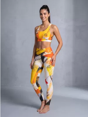 Premium-Sport-BH für Damen ALTISPORT VOJ/ALW019POD01 ORANGE