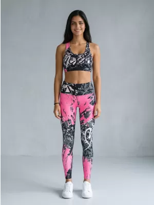 Premium-Sport-BH für Damen ALTISPORT VOJ/ALW018POD01 SCHWARZ ROSA