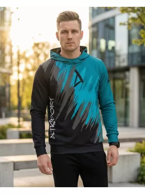 Hochwertiges Funktions-Sweatshirt für Herren ALTISPORT VOJ/ALM006MI01 SCHWARZ/KEROSIN