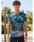 Hochwertiges Funktions-T-Shirt für Herren ALTISPORT VOJ/ALM014TR01 SCHWARZ/KEROSIN