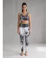Lange Premium-Leggings für Damen ALTISPORT VOJ/ALW018LEG01 SCHWARZ UND WEIß