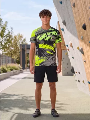 Hochwertiges Funktions-T-Shirt für Herren ALTISPORT VOJ/ALM014TR01 SCHWARZ UND GRÜN