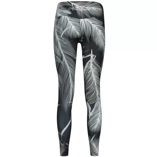  Lange Premium-Leggings für Damen ALTISPORT VOJ/ALW001LEG01 SCHWARZGRAU 