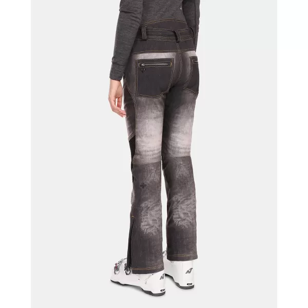  Softshell-Skihose für Damen KILPI JEANSO-W UL0409KI SCHWARZ 