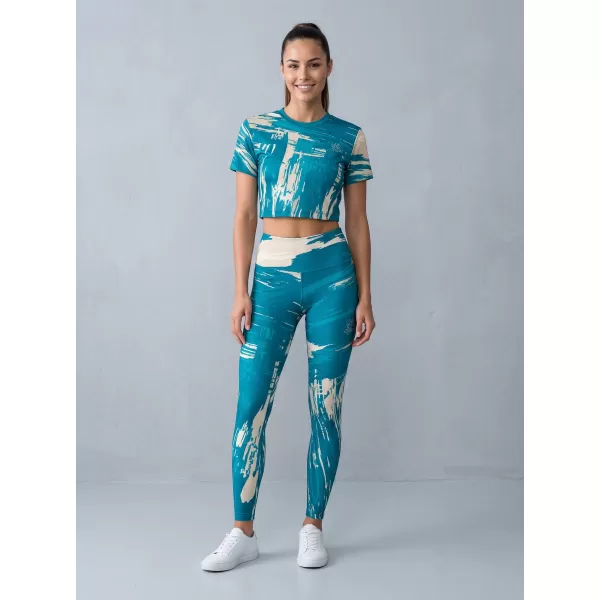  Lange Premium-Leggings für Damen ALTISPORT VOJ/ALW010LEG01 KEROSIN/BRAUN 