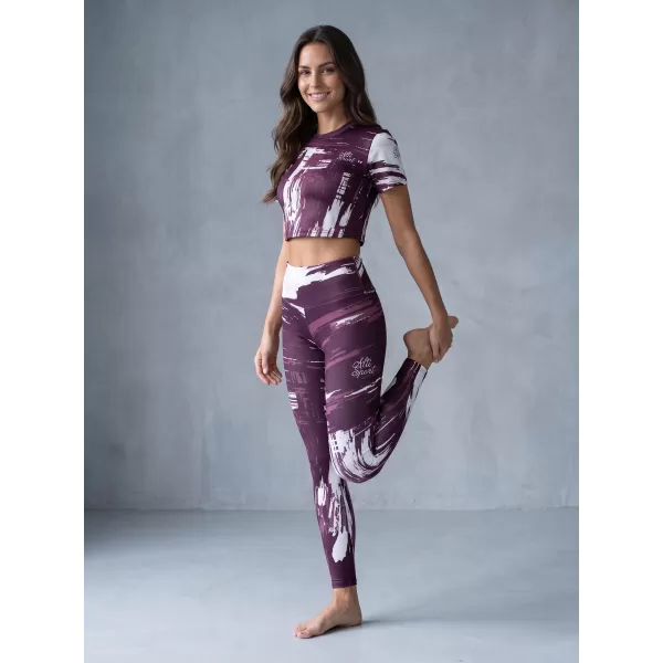  Lange Premium-Leggings für Damen ALTISPORT VOJ/ALW010LEG01 LILA 