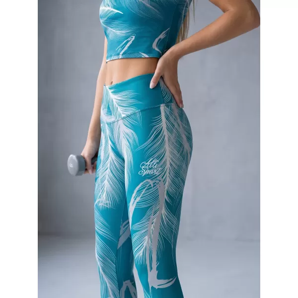  Lange Premium-Leggings für Damen ALTISPORT VOJ/ALW001LEG01 SMARAGD 