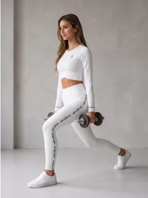 Lange Premium-Leggings für Damen ALTISPORT VOJ/ALW021LEG01 WEIß